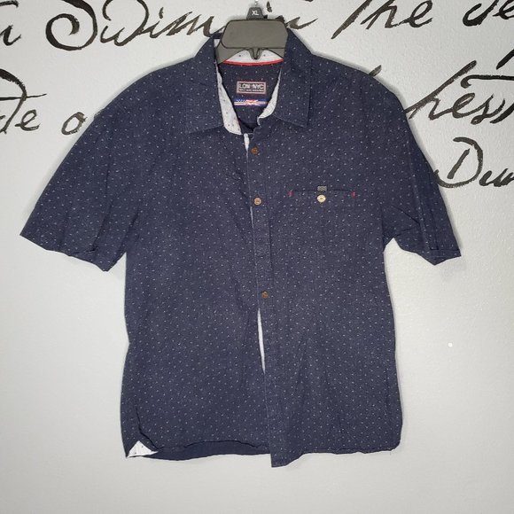 LON NYC Men's Short Sleeve Button Down Shirt, M - Picture 1 of 7